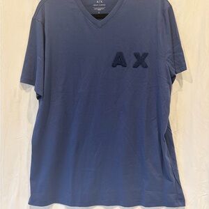 Armani Exchange Navy V-Neck Tee